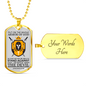 Whole Armor Of God Bible Verse Faith Necklace Stainless Steel or 18k Gold Dog Tag 24" Chain-Express Your Love Gifts