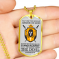 Whole Armor Of God Bible Verse Faith Necklace Stainless Steel or 18k Gold Dog Tag 24" Chain-Express Your Love Gifts