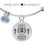 Whole Armor Of God Bible Verse Inspirational Gift Stainless Steel or 18k Gold Circle Bangle Bracelet - Express Your Love Gifts