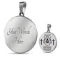 Whole Armor Of God Ephesianscirclependant Necklace Stainless Steel or 18k Gold 18-22" - Express Your Love Gifts