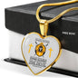 Whole Armor Of God Stainless Steel or 18k Gold Heart Pendant 18-22"-Express Your Love Gifts