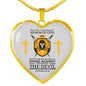 Whole Armor Of God Stainless Steel or 18k Gold Heart Pendant 18-22"-Express Your Love Gifts
