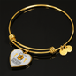 Whole Armor Of God Stainless Steel or 18k Gold Heart Pendant 18-22"-Express Your Love Gifts