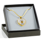 Whole Armor Of God Stainless Steel or 18k Gold Heart Pendant 18-22"-Express Your Love Gifts