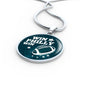 Win Philly Win Philadelphia Circle Necklace Stainless Steel or 18k Gold 18-22" - Express Your Love Gifts