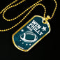 Win Philly Win Philadelphia Fan Gift Necklace Stainless Steel or 18k Gold Dog Tag 24" Chain-Express Your Love Gifts