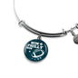 Win Philly Win Philadelphia Stainless Steel or 18k Gold Circle Bangle Bracelet - Express Your Love Gifts