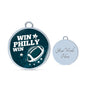 Win Philly Win Philadelphia Stainless Steel or 18k Gold Circle Bangle Bracelet - Express Your Love Gifts