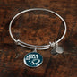 Win Philly Win Philadelphia Stainless Steel or 18k Gold Circle Bangle Bracelet - Express Your Love Gifts