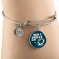 Win Philly Win Philadelphia Stainless Steel or 18k Gold Circle Bangle Bracelet - Express Your Love Gifts