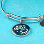Win Philly Win Philadelphia Stainless Steel or 18k Gold Circle Bangle Bracelet - Express Your Love Gifts