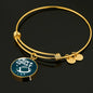 Win Philly Win Philadelphia Stainless Steel or 18k Gold Circle Bangle Bracelet - Express Your Love Gifts