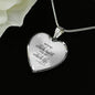 With My Whole Heart Necklace Stainless Steel or 18k Gold Heart Pendant 18-22" - Express Your Love Gifts