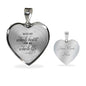 With My Whole Heart Necklace Stainless Steel or 18k Gold Heart Pendant 18-22" - Express Your Love Gifts