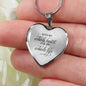 With My Whole Heart Necklace Stainless Steel or 18k Gold Heart Pendant 18-22" - Express Your Love Gifts