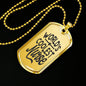 World'S Coolest Nurse Necklace Stainless Steel or 18k Gold Dog Tag 24" Chain - Express Your Love Gifts