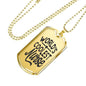 World'S Coolest Nurse Necklace Stainless Steel or 18k Gold Dog Tag 24" Chain - Express Your Love Gifts