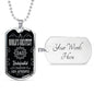 World'S Greatest Dad Dog Tag Stainless Steel or 18k Gold 24" Chain Gift For Dad - Express Your Love Gifts