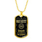 World'S Greatest Dad Dog Tag Stainless Steel or 18k Gold 24" Chain Gift For Dad - Express Your Love Gifts