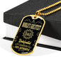 World'S Greatest Dad Dog Tag Stainless Steel or 18k Gold 24" Chain Gift For Dad - Express Your Love Gifts