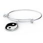 Yin Yang Bracelet Stainless Steel or 18k Gold Circle Yoga Bangle - Express Your Love Gifts