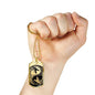 Yin Yang Dragon Necklace Martial Arts Gift Stainless Steel or 18k Gold Dog Tag 24" Chain - Express Your Love Gifts