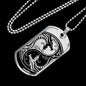 Yin Yang Dragon Necklace Martial Arts Gift Stainless Steel or 18k Gold Dog Tag 24" Chain - Express Your Love Gifts