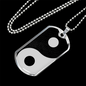 Yin Yang Necklace Balance Stainless Steel or 18k Gold Dog Tag 24" Chain-Express Your Love Gifts
