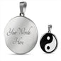 Yin Yang Necklace Yoga Pendant Stainless Steel or 18k Gold 18-22" - Express Your Love Gifts