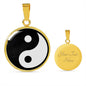 Yin Yang Necklace Yoga Pendant Stainless Steel or 18k Gold 18-22" - Express Your Love Gifts