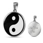 Yin Yang Necklace Yoga Pendant Stainless Steel or 18k Gold 18-22" - Express Your Love Gifts