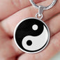 Yin Yang Necklace Yoga Pendant Stainless Steel or 18k Gold 18-22" - Express Your Love Gifts