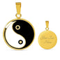 Yin Yang Necklace Zen Symbol Pendant 18k Gold Necklace 18-22" - Express Your Love Gifts