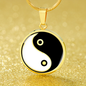 Yin Yang Necklace Zen Symbol Pendant 18k Gold Necklace 18-22" - Express Your Love Gifts