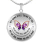 You Are At Peace Memorial Love Circle Necklace Stainless Steel or 18k Gold 18-22" - Express Your Love Gifts