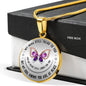 You Are At Peace Memorial Love Circle Necklace Stainless Steel or 18k Gold 18-22" - Express Your Love Gifts