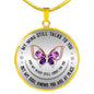 You Are At Peace Memorial Love Circle Necklace Stainless Steel or 18k Gold 18-22" - Express Your Love Gifts