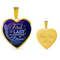 You Are My First My Last My Everything My Dream Necklace Stainless Steel or 18k Gold Heart Pendant 18-22"-Express Your Love Gifts