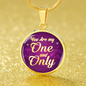 You Are My One And Only 18k Gold Circle Necklace 18-22"-Express Your Love Gifts