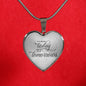You Are My Today Necklace Stainless Steel or 18k Gold Heart Pendant 18-22" - Express Your Love Gifts