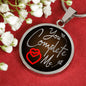 You Complete Me Circle Necklace Stainless Steel or 18k Gold 18-22" - Express Your Love Gifts