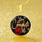 You Complete Me Circle Necklace Stainless Steel or 18k Gold 18-22" - Express Your Love Gifts