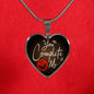 You Complete Me Necklace Stainless Steel or 18k Gold Heart Pendant 18-22" - Express Your Love Gifts