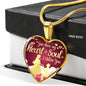 You Have My Heart And Soul I Adore You Necklace Stainless Steel or 18k Gold Heart Pendant 18-22"''-Express Your Love Gifts