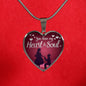 You Have My Heart And Soul Stainless Steel or 18k Gold Heart Pendant Necklace 18-22" - Express Your Love Gifts