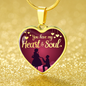 You Have My Heart And Soul Stainless Steel or 18k Gold Heart Pendant Necklace 18-22" - Express Your Love Gifts