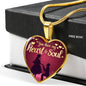 You Have My Heart And Soul Stainless Steel or 18k Gold Heart Pendant Necklace 18-22" - Express Your Love Gifts