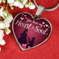 You Have My Heart And Soul Stainless Steel or 18k Gold Heart Pendant Necklace 18-22" - Express Your Love Gifts