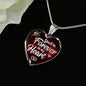 You'Ll Be Forever In My Heart Necklace Stainless Steel or 18k Gold Heart Pendant 18-22"-Express Your Love Gifts