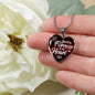 You'Ll Be Forever In My Heart Necklace Stainless Steel or 18k Gold Heart Pendant 18-22"-Express Your Love Gifts